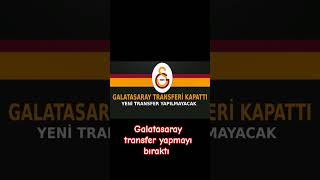 galatasaray transferi kapattı [upl. by Hadria]