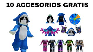 10 ACCESORIOS GRATIS Y UN EMOTE ROBLOX  VA7ENCIA [upl. by Analaj]