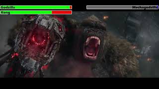 Godzilla amp Kong vs Mechagodzilla with healthbars [upl. by Orren]