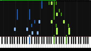 Hijo de la Luna  José María Cano Mecano  Piano Tutorial  Synthesia  How to play [upl. by Lynde]