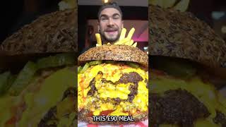 12LB BURGER CHALLENGE WITH 100 PIECES OF CHEESE  Joel Hansen eatingchallenge [upl. by Gytle]