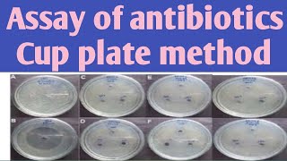 Microbiological Assay of AntibioticsCylinder plate Cup plate jitendrapatel assayofantibiotics [upl. by Acirederf]