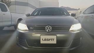 How To Easily Install H7 Low Beam LASFIT LED Headlight Bulbs On A 2012 Volkswagen Jetta GLI [upl. by Mulloy]