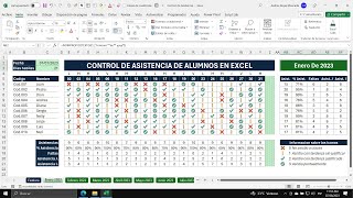 Crea un Control de Asistencia Dinámico en Excel Plantilla Gratis [upl. by Elyl]