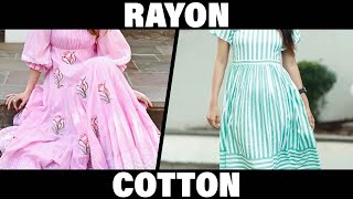 Cotton vs RayonWhich Is Better [upl. by Johnette]