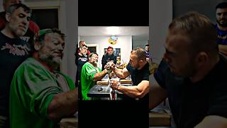 Devon larrat vs ERMES GASPARINI practice match pull Finally Revealed🤯🧬 shorts denis armwrestling [upl. by Gian]