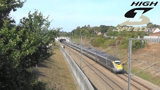 HD Eurostar E300 amp E320 High Speed One Action at Fairbourne Lane 24916 [upl. by Kcirdlek]