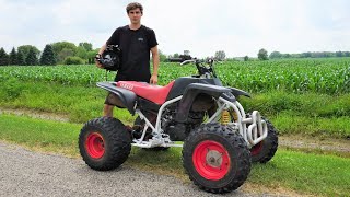 First Test Drive On The JunkYard Yamaha Blaster Quad Will It Move [upl. by Ziladnerb]