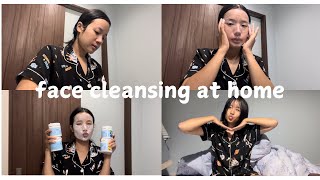 Face CLEANSINGFACIAL at home  Face clean Up Beauty  Nepali In Japan 🇯🇵  Soni Thulung [upl. by Tahpos]