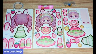 Sticker giấy có khớp cuteHướng dẫn làm nhanh búp bê giấy có khớp chi tiết với đinh vànghồ sáp thơm [upl. by Eckart462]