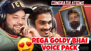 Goldy Bhai Rega Voice Pack In BGMI😍 [upl. by Anahgem]