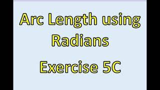 A2 Maths  Pure  Arc Length using Radians [upl. by Christiane]