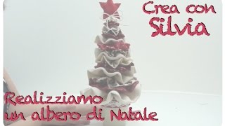 Idee per Natale tutorial Albero di Natale in tessuto Diy [upl. by Annoj]