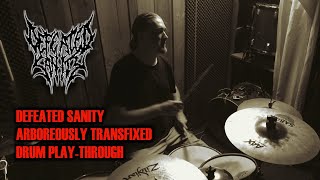 LILLE GRUBER  DEFEATED SANITY  ARBOREOUSLY TRANSFIXED  DRUM PLAYTHROUGH [upl. by Artenra]