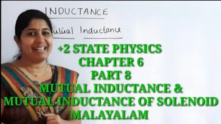 2 PHYSICS  MUTUAL INDUCTANCE  MUTUAL INDUCTANCE OF SOLENOID  MALAYALAM [upl. by Kcirrej]