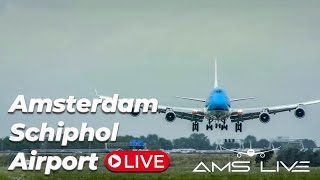 🔴 LIVE StormCiarán at Amsterdam Schiphol Airport [upl. by Nnaeinahpets689]