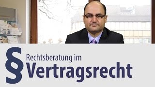 Vertragsrecht  Heidelberg  Rechtsanwalt [upl. by Drarrej]