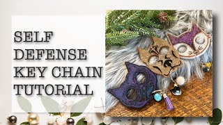 Self defense key chain tutorial  DAM Fancy Creations [upl. by Elsbeth]