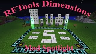 RFTools Dimensions Spotlight Minecraft 110 [upl. by Giltzow261]