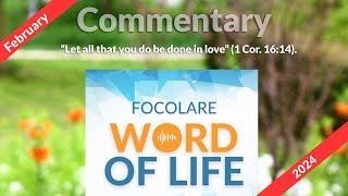 FOCOLARE WORD OF LIFE  FEBRUARY 2024 [upl. by Ehrsam23]