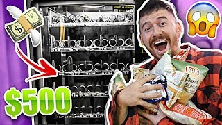 Buying EVERYTHING In A Vending Machine Experiment EMPTYING ENTIRE VENDING MACHINE CHALLENGE [upl. by Fidel273]