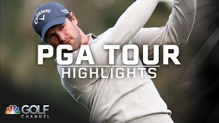 PGA Tour Highlights ATampT Pebble Beach ProAm Round 1  Golf Channel [upl. by Enyalaj]