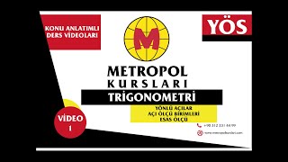 YÖS  Trigonometri  Yönlü Açılar  Açı Ölçü Birimleri  Esas Ölçü  Video 01 [upl. by Nazar]