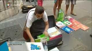 Polémica en la calle Libreros por la venta de libros de segunda mano [upl. by Lillywhite]