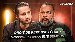 DROIT DE RÉPONSE LÉGAL DIEUDONNÉ RÉPOND À ÉLIE SEMOUN [upl. by Ortrude707]