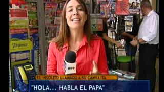 El Papa llamó a su canillita Telefe Noticias [upl. by Moffit]