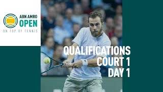 ABN AMRO Open 2024  Qualifying Court 1  Day 1 [upl. by Annair]