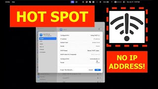 SOLVED HOTSPOT ISSUE APPLE MACBOOK IPHONE CONNECTED BUT NO IP ADDRESS [upl. by Anaimad]