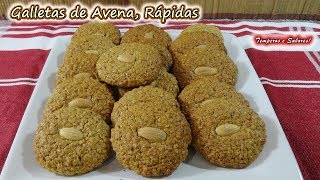 GALLETAS DE AVENA Rápidas fáciles de hacer y deliciosas [upl. by Fitting]