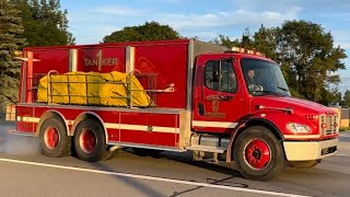 Unionville MI FD T1 Responding INDUSTRIAL STRUCTURE FIRE Mutual Aid [upl. by Etteniotnna406]