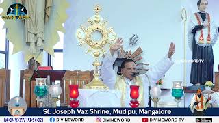 Adoration Mass and Novena  10112023  St Joseph Vaz Shrine Mudipu [upl. by Giverin666]