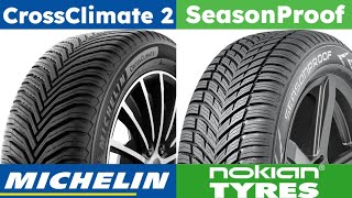 Michelin CrossClimate 2 vs Nokian SeasonProof [upl. by Nirrak228]