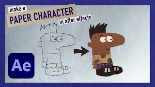 Make a PAPER CHARACTER in After Effects [upl. by Santana]