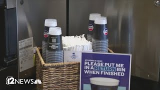 Dbacks first team in MLB to participate in reusable cup program [upl. by Nizam]