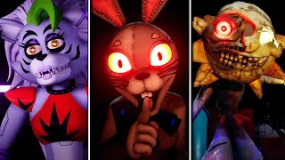 Five Nights at Freddys  All Security Breach Trailers Evolution 20212023 [upl. by Lyns]