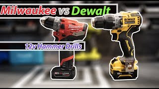 Milwaukee vs Dewalt 12v Hammer Drills [upl. by Riki]