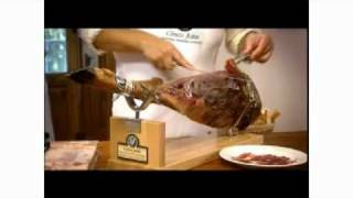 Spanishtastefr  Comment couper un Jambon Pata Negra Bellota [upl. by Lanaj]