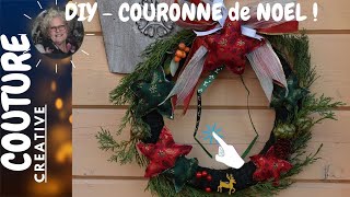 🎅🎄 Fabriquer une COURONNE de NOEL VEGETALE avec ETOILES 3D diy NATURE amp DECOUVERTE ©A63 [upl. by Einneg]