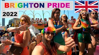 Brighton Pride 2022  Parade and street party highlights [upl. by Shirah]