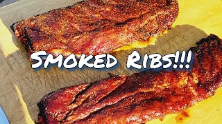 Smoked Ribs on a Franklin Offset [upl. by Yadahs]