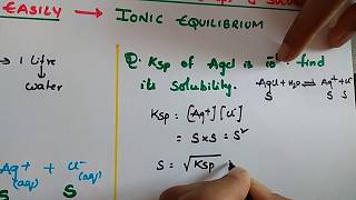 Tricks to Solve Solubility ProductKsp and Solubilitys Questions Easily  Ionic Equilibrium [upl. by Yonatan154]