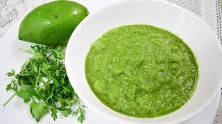 Kacche Aam aur dhaniya ki chutney  कैरी हरे धनिये की चटनी  Raw mango Chutney [upl. by Clarie944]