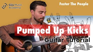 Learn Pumped Up Kicks Guitar Riff Easy Indie Tutorial for Beginners  Foster The People [upl. by Norrag324]