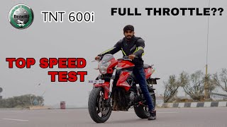 Benelli tnt 600i  top speed test  full throttle [upl. by Jenne]