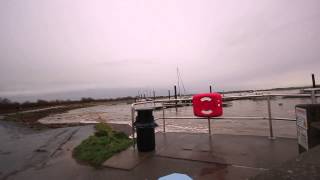 BurnhamonSea High Tide  4th January 2014 [upl. by Leis]