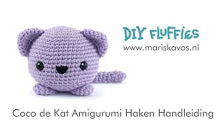 Coco de Kat Amigurumi haakpatroon Nederlands [upl. by Julide]